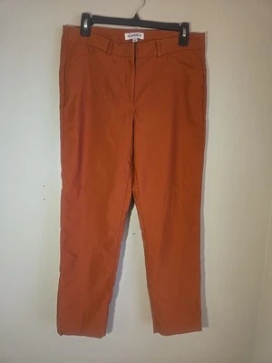 Nanette Lepore Womens Ankle Pants Picante Rusty Red Color Size 8 Stretch - Image 1 of 4