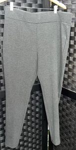 Ruby Rd. Pull On Pants Grey Elastic Waist COMFORT Wide Waistband - Picture 1 of 5