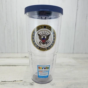 TERVIS US NAVY 24oz Double Wall Tumbler With Lid - Picture 1 of 15