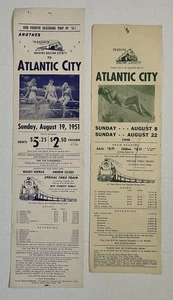 Vintage 1948 & 1951 Reading Railfan Society Atlantic City Train Trip Flyers - Picture 1 of 4