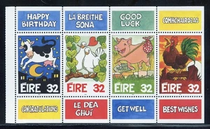 Irlanda 1044a MNH, panel folleto estampillas de saludo de 1997. - Imagen 1 de 1