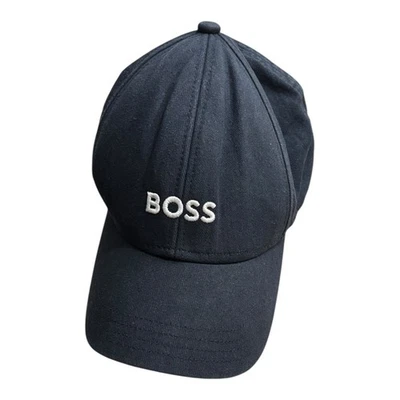 BOSS Hugo Boss синий бейсбольная кепка шляпа регулируемый хлопок саржи логотип вышитый - Изображение 1 из 4