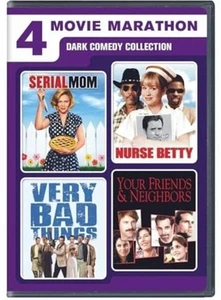 4 Movie Marathon DVD Movie Set Dark Comedy Collection Serial Mom Nurse Betty + + - Picture 1 of 1