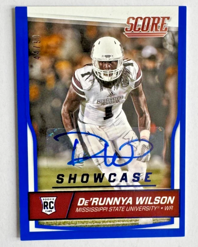 De'Runnya Wilson 2016 Score Showcase Signatures RC AUTO Mississippi State /99 - Image 1 of 1