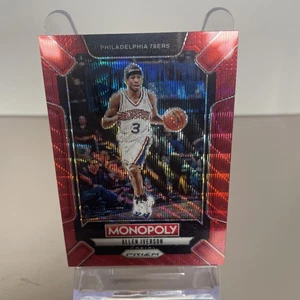 2024-25 Prizm Monopoly Allen Iverson Red Wave Prizm #LEG1 Philadelphia 76ers HOF - Picture 1 of 2
