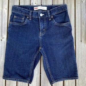 Girls Levi's Denim Jean Shorts - 511 Slim - Size 10 Reg - Dark Wash - Picture 1 of 4