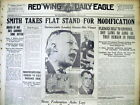 1928 newspaper Democrat Presidential candidate AL SMITH IsFOR PROHIBITION REPEAL