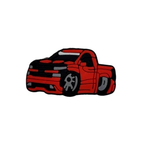 1PCS Shoe Charms Cute Cartoon PVC Decor Accessories - Fast Racing Car Red - Picture 1 of 10