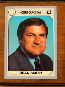 DEAN SMITH 1990 COLLEGIATE COLLECTION NORTH CAROLINA TAR HEELS COLLEGE CARD #52 - Picture 1 of 2