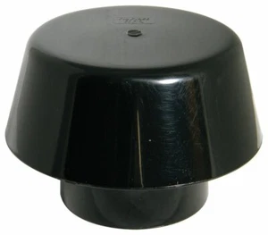 Floplast 110mm Vent Cowl Soil Pipe Stack Mushroom Vent  -  Black SP310 - Picture 1 of 7