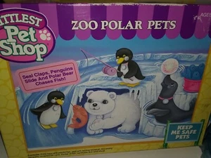 Kenner Littlest Pet Shop Zoo Keep Me Safe Polar Pets Vintage 1993 With Box - Picture 1 of 10
