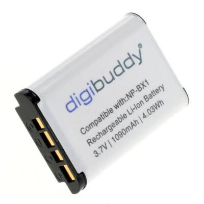 DIGIBUDDY Akku für Sony NP-BX1 DSC-H400, DSC-HX50, DSC-HX50V, DSC-HX60, DSC-HX60V, DSC-HX