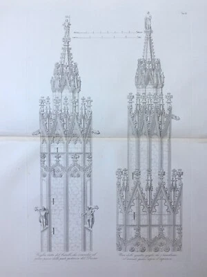 大型古董意大利基础建筑雕刻 — 第 1/4 张图片