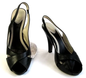 Ash Sandals Heels 11 cm Platform All Leather Black 36 Very Good Condition - Picture 1 of 6