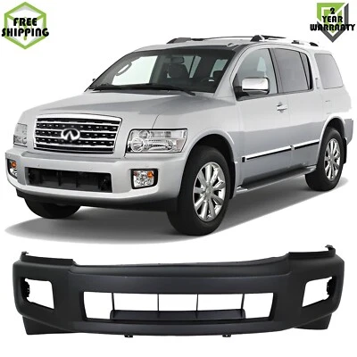 Front Bumper Cover Primed Plastic For 2004-2010 Infiniti QX56 Foto 1 de 4
