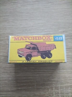 Matchbox Regular Wheels No48 Dodge Dumper  - Replica / Copy Box only - Image 1 of 3
