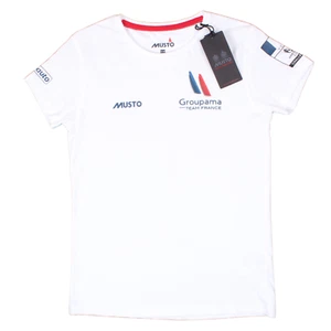 Musto Groupama Crew-Damen-T-Shirt neu mit Etikett limitierte Auflage weiß - Bild 1 von 2