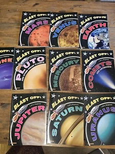 Bulk x 10 BLAST OFF LET'S EXPLORE Moon, Venus,Earth,Sun,Mars,Jupiter,Saturn+++ - Picture 1 of 9