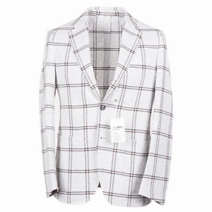 Luigi Borrelli Soft-Constructed Woven Cotton-Linen Sport Coat 36R (Eu 46) NWT - Picture 1 of 12