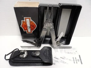 HD30 HARLEY DAVIDSON MOTORTOOL MULTI TOOL FUNKTION MESSER LEDER HERREN SCHEIDE VTG - Bild 1 von 13