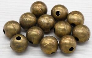Rustic Brass Large beads 18mm round