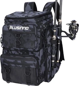 Tackle Box, 42L Large Water-resistant Fishing Tackle Bag Store Fishing Gear - Picture 1 of 8