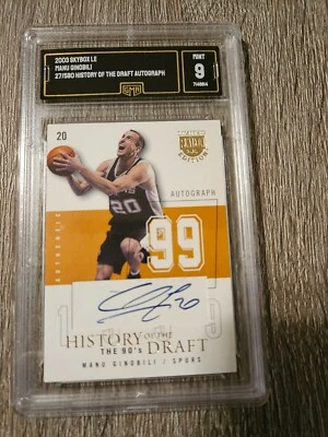 Manu Ginobili 2003 Skybox Limited Edition History of the Draft Auto 27/590 - Image 1 of 2