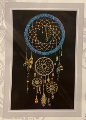 Cross Stitch Kit 15.75x9.75 Dream Catcher (14 Count Aida) Floss Included - Image 1 of 2