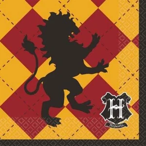 Harry Potter Hogwarts School Wizard Kids Birthday Party Paper Beverage Napkins - Picture 1 of 1