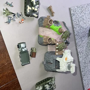 Vintage 90s Micro Machines Military Battle Zones Large Lot Play Sets Viper Mtn - Picture 1 of 8
