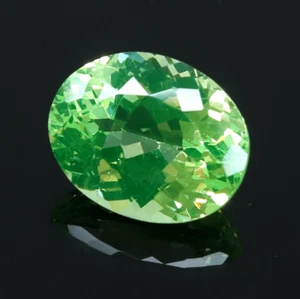 Natural Flawless Pakistan Peridot Mint Green Loose Oval Cut Gemstone 10.15 Ct - Picture 1 of 7