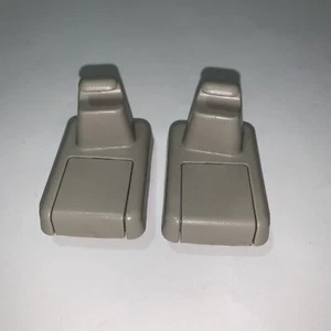 2007-2012 Nissan Sentra Sun Visor Retaining Clips Guides Gray Set Pair OEM - Picture 1 of 5