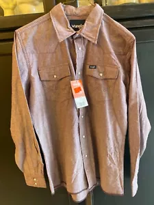 Wrangler Shirt Boys Extra Large PURPLE TCU TEXAS Pearl Snap Western Youth 14 16 - Picture 1 of 5