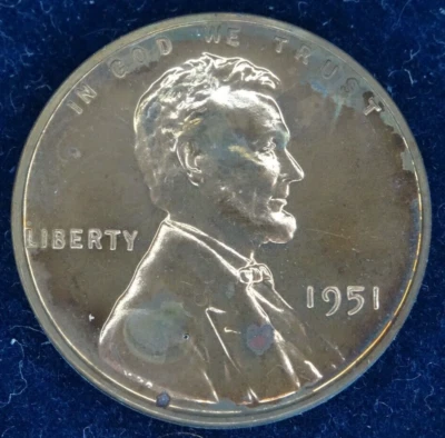 1951 Lincoln Wheat Cent PR Proof Coin US Mint 1C Penny - Image 1 of 2