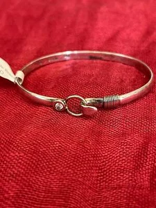 NWT Sterling and 14K Yellow Gold Bangle Bracelet - Picture 1 of 5