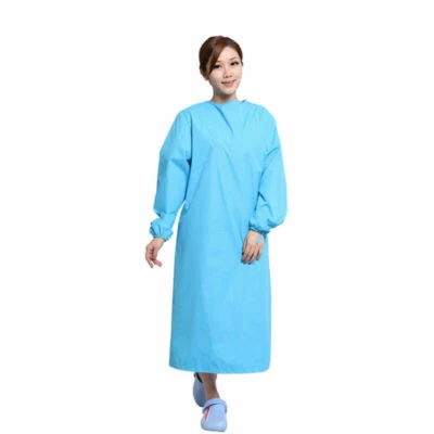 Abrigo largo médico enfermera cirujano aislamiento unisex vestido quirúrgico reutilizable Foto 1 de 4