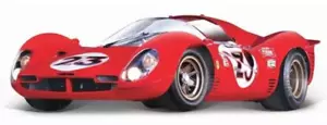 Ferrari Race Car 1966 Le Mans 1:24 Custom Built Metal Body Model18Carousel Red12 - Picture 1 of 17