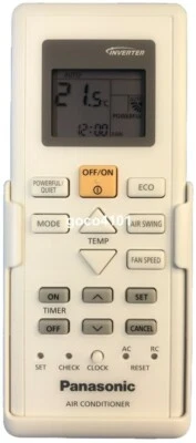 16370 Genuine Original PANASONIC AC Air Conditioner Remote Control ACXA75C16370 - Image 1 of 2