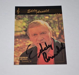 EDDY ARNOLD Country Classics Card  AUTOGRAPHED RARE - Picture 1 of 1