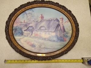 Marty Bell ""Happy Heart Cottage"" Gemälde zweimal signiert 1992 limitierte Auflage. 428/1200 - Bild 1 von 6