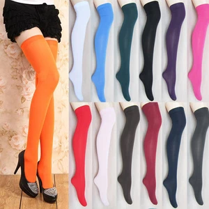 Super Sexy Fashion Women Ladies Velvet Stockings Thigh high Pantyhose-16 Colors - Picture 1 of 19