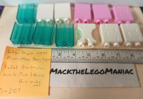 Lego Duplo 10844 Minnie Mouse Bow-tique 4 Window 3 Brick 1x2x2 Wall Parts Only