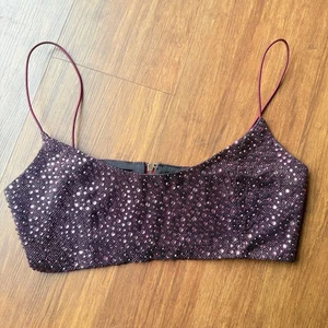 Oh Polly Crop Top Lila Strass Damen 6 Dancing With Myself Festival Meerjungfrau - Bild 1 von 10