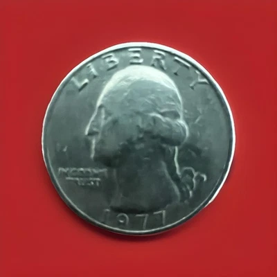1977 quarter filled D mint mark And In Cod We Trust me - Image 1 of 3
