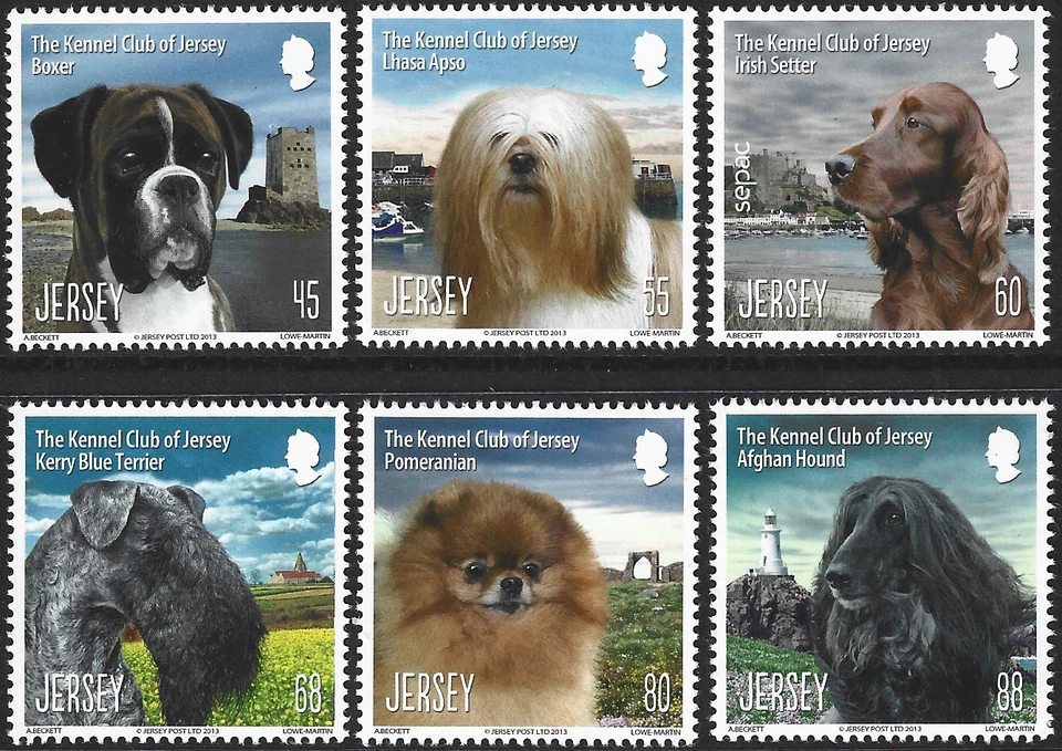 2013 Jersey Sg 1726/1731 125th Anniversary of the kennel Club of Jersey MNH - Image 1 of 2