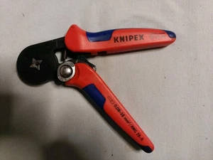 Knipex 97 53 04 SB Crimpzange Crimpwerkzeug Rot/Blau Original Profi Zange Top - Bild 1 von 1