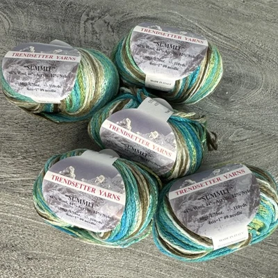 Trendsetter Yarn Summit 50 gr Balls Color 4201 Same Dye Lot Wool Acrylic Nylon - Image 1 of 4
