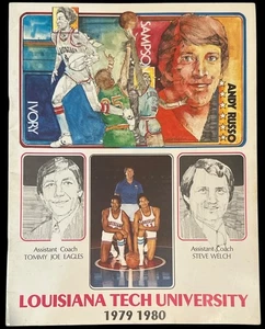 Vintage 1979–1980 Louisiana Tech Basketball Media Guide Coach Andy Russo 30 pgs - Picture 1 of 4