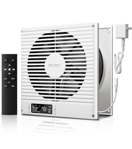 KOVIET 8" Room to Room Ventilation Fan w/ Remote, Quiet Reversible Through Wall - Bild 1 von 13