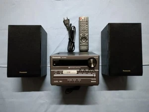 Hi Fi Stereoanlage Panasonic SA PM 04 mit Fernbedienung Boxen und Kabel - Bild 1 von 6